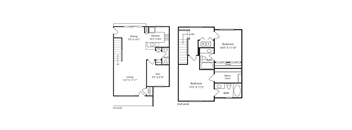2 Bed/2.5 Bath Townhome B