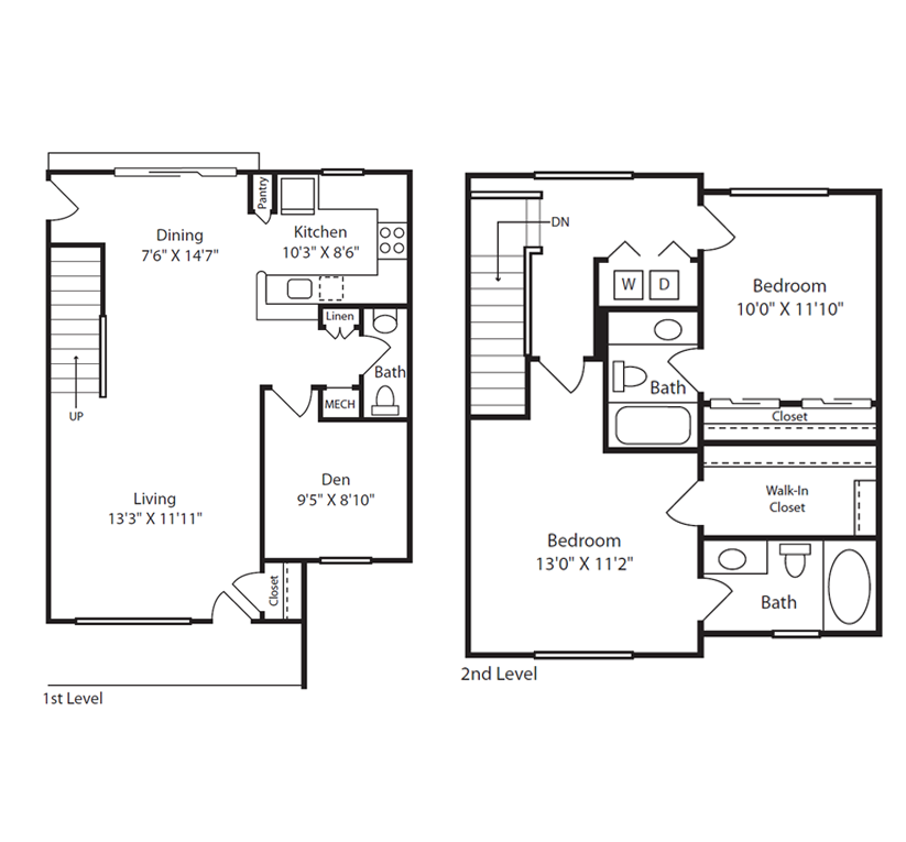 2 Bed/2.5 Bath Townhome H