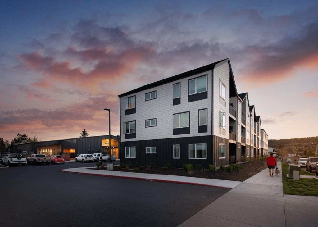 the building where the apartment is located