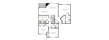 a drawing of a floor plan of a house