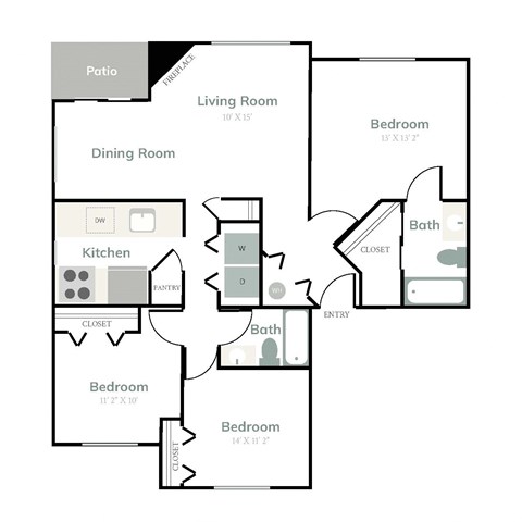 a drawing of a floor plan of a house