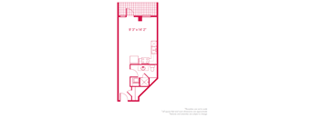 floor plan of 55 north luxury apartments to rent in the north end of boston