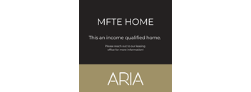 an image of mite home logo with black and brown background