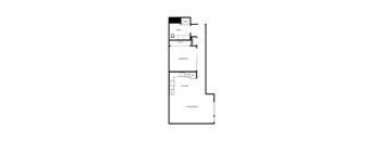 a floor plan of a house with a garage and a loft