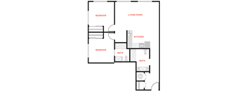 a blueprint of a floor plan of a house