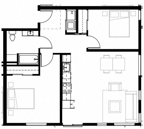 a black and white floor plan of a house