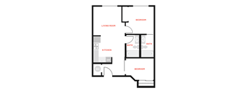 an illustration of a floor plan of a house
