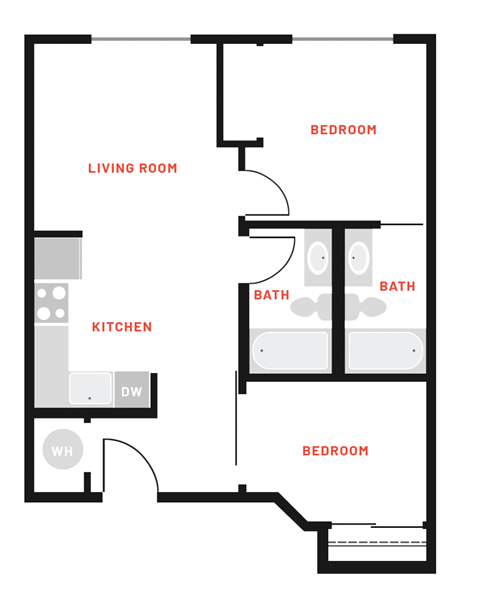 an illustration of a floor plan of a house