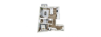 a floor plan of a house with a wood floor