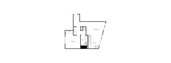 a floor plan of a 403 sq ft floor plan