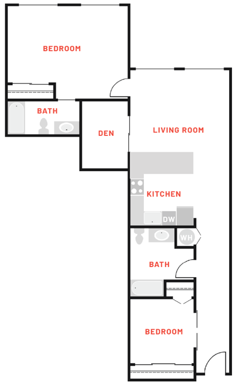 a blueprint of a floor plan of a house