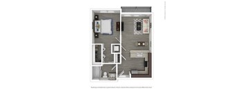 this is a 3d floor plan of a 1128 sq ft apartment
