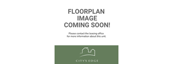 A sign indicating that a floor plan image is coming soon and to contact the leasing office for more information.