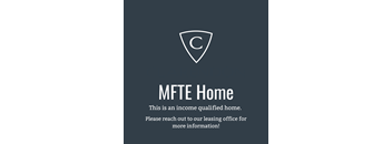 an image of the mite home logo with a blue background