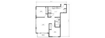 A floor plan of a house with labeled rooms such as sleep, live, and breathe.