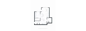 A floor plan of a house with rooms and dimensions.