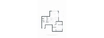 A floor plan of a house with rooms and dimensions.