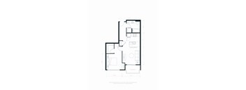 A black and white floor plan of a house with labeled rooms and dimensions.