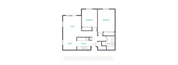 a1 floor plan  1 bedroom  1190 square feet  the circ 251