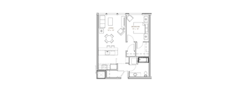 a black and white floor plan of a house