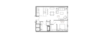 a black and white floor plan of a house