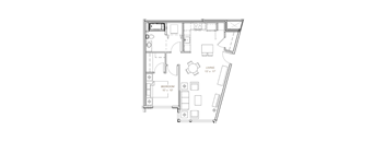 a black and white floor plan of a house