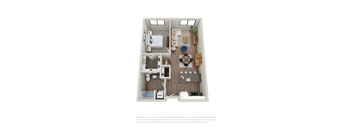 a 2 bedroom floor plan with a bathroom and a balcony