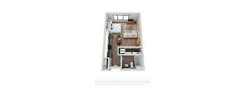 a 3 bedroom floor plan with a bathroom and a balcony