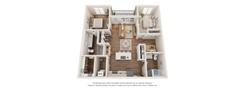 a view of the 1 bedroom floor plan of a 3132 sq ft house
