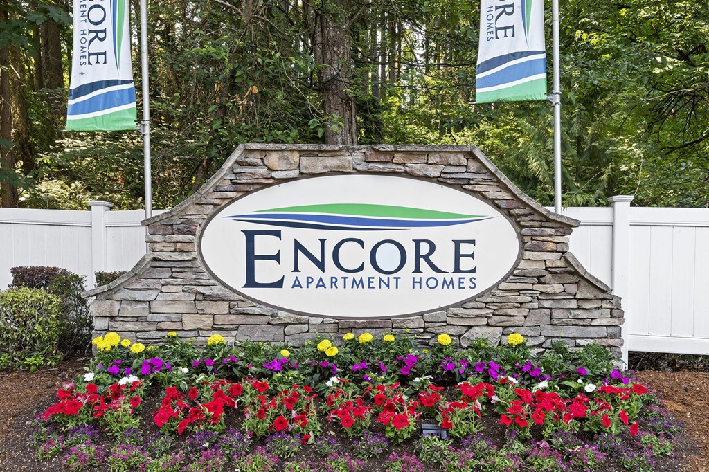 our sign at the entrance to our apartments