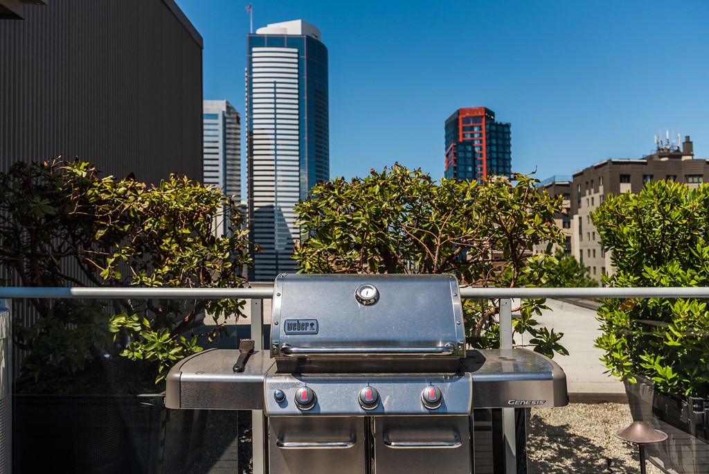 a bbq grill on the roof of a building in san francisco