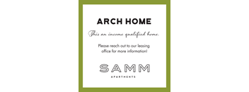 a white and green certificate with the text arch home
