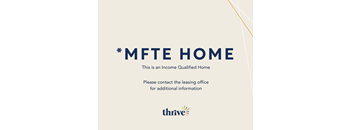 a beige background with the words mfte home on it