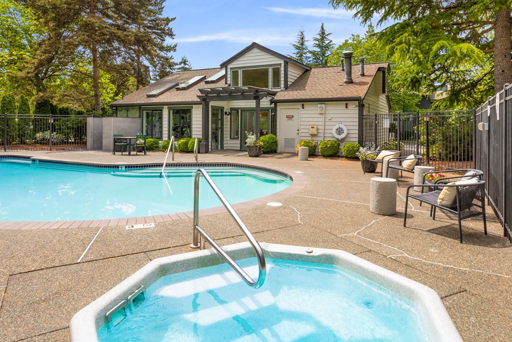 our apartments showcase a swimming pool