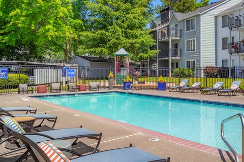 our apartments in a city have a swimming pool