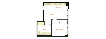 a floor plan of the apartment