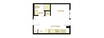a floor plan of the apartment
