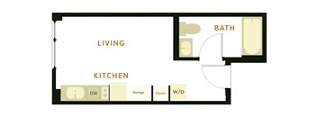 a floor plan of the apartment