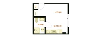 a floor plan of the apartment