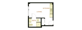 a floor plan of the apartment