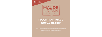 Maude Urban Living floor plan image not available.