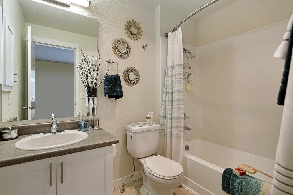 a bathroom with a sink toilet and a shower