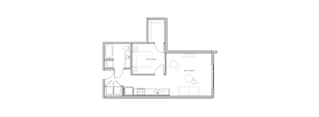 black and white floor plan of a modern house