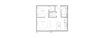 a black and white floor plan of a house