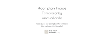 A sign stating that the floor plan image is temporarily unavailable.