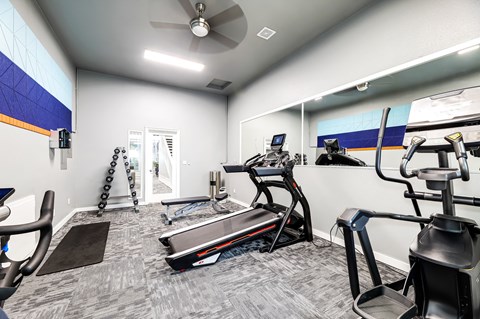 our state of the art gym is available for residents to use 24 hours a day