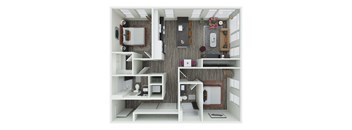 a1 floor plan  1 bedroom  1190 square feet  the bluffs
