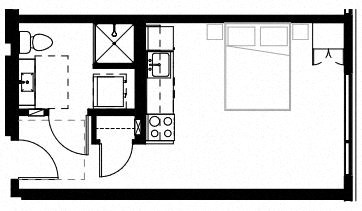a floor plan of a small house