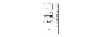 a floor plan of a bedroom apartment