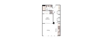a floor plan of a bedroom apartment